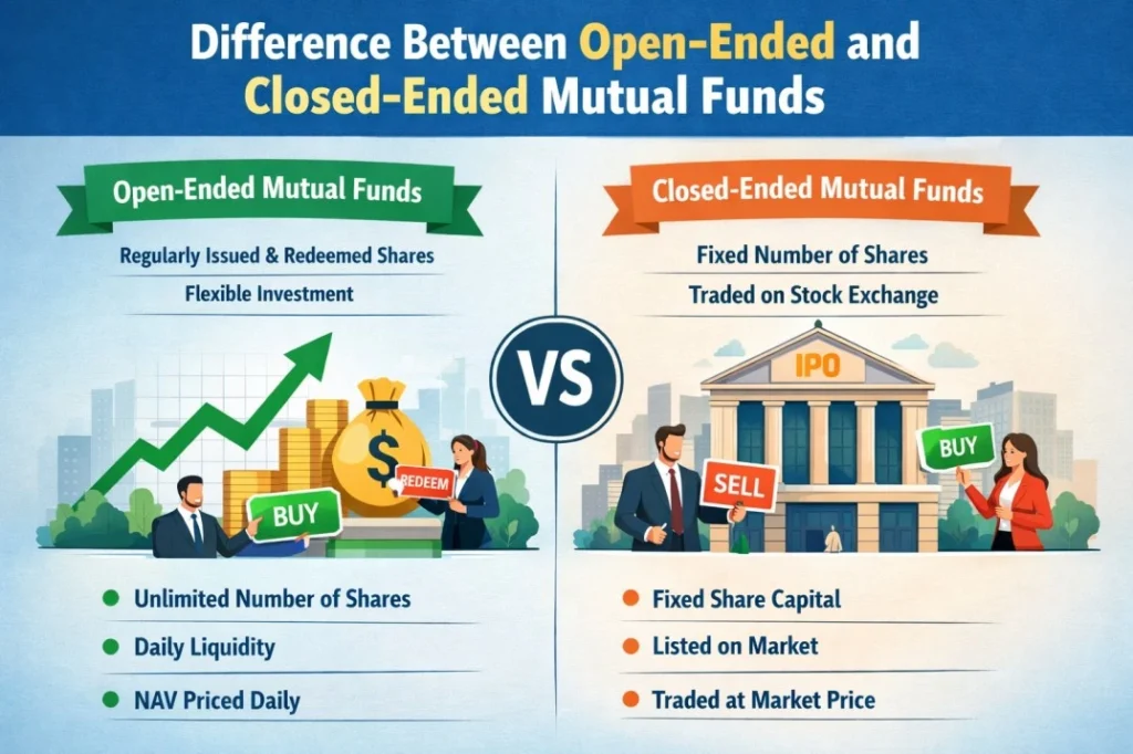 Difference Between Open-Ended and Closed-Ended Mutual Funds What Investors Need to Know