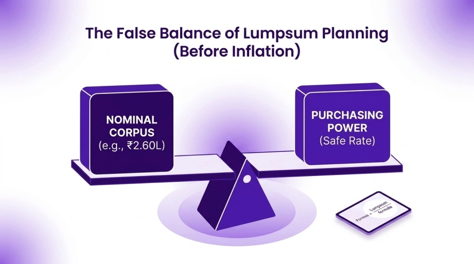 Lumpsum Calculator With Inflation for Real Returns Image