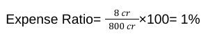 mutual fund expense ratio formula